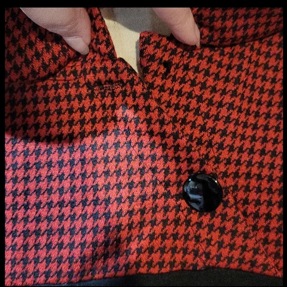 HOMEYEE Women's Retro Chic Colorblock Lapel Career Tunic Dress - Picture 7 of 14